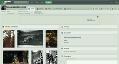 Desktop Screenshot of forwantabetterworld.deviantart.com