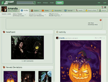 Tablet Screenshot of amandia.deviantart.com