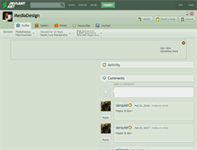 Tablet Screenshot of mediadesign.deviantart.com
