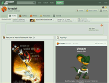 Tablet Screenshot of lu-raziel.deviantart.com