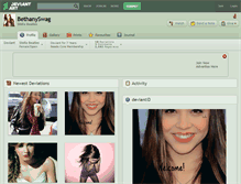 Tablet Screenshot of bethanyswag.deviantart.com
