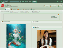 Tablet Screenshot of meijeanie.deviantart.com