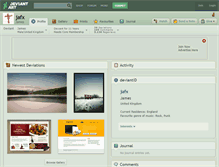 Tablet Screenshot of jafx.deviantart.com