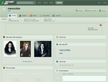 Tablet Screenshot of manocskka.deviantart.com