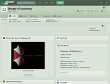Tablet Screenshot of disease-of-machinery.deviantart.com