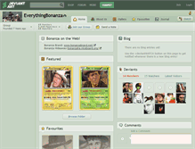 Tablet Screenshot of everythingbonanza.deviantart.com
