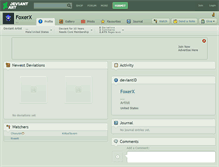 Tablet Screenshot of foxerx.deviantart.com