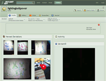 Tablet Screenshot of lightingboltpower.deviantart.com