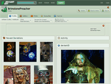 Tablet Screenshot of brimstonepreacher.deviantart.com