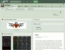 Tablet Screenshot of eviltank.deviantart.com
