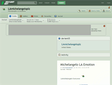 Tablet Screenshot of lamichelangeloplz.deviantart.com