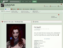 Tablet Screenshot of ironbutterflydb.deviantart.com