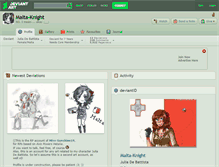 Tablet Screenshot of malta-knight.deviantart.com
