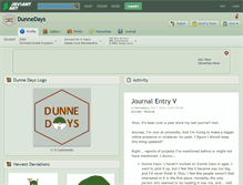 Tablet Screenshot of dunnedays.deviantart.com