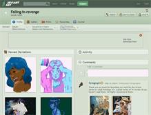 Tablet Screenshot of falling-in-revenge.deviantart.com