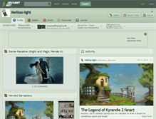 Tablet Screenshot of melissa-light.deviantart.com