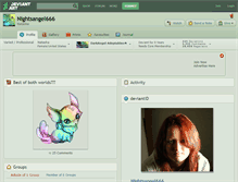 Tablet Screenshot of nightsangel666.deviantart.com