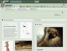 Tablet Screenshot of laskawolf.deviantart.com