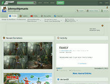 Tablet Screenshot of johnnychipmunks.deviantart.com
