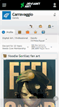 Mobile Screenshot of carravaggio.deviantart.com