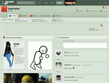Tablet Screenshot of loopmaker.deviantart.com