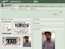 Tablet Screenshot of danychris.deviantart.com