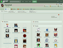 Tablet Screenshot of chuvymust.deviantart.com