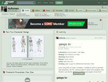 Tablet Screenshot of myromeo.deviantart.com