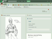 Tablet Screenshot of kubli.deviantart.com