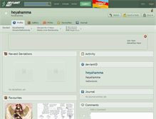 Tablet Screenshot of heyahamma.deviantart.com