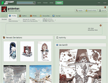 Tablet Screenshot of goldenhan.deviantart.com