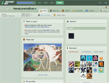 Tablet Screenshot of horseloverz4ever.deviantart.com