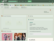 Tablet Screenshot of dzoint.deviantart.com