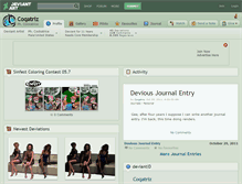 Tablet Screenshot of coqatriz.deviantart.com
