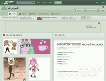 Tablet Screenshot of kittydon91.deviantart.com