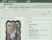 Tablet Screenshot of myartsycreations.deviantart.com