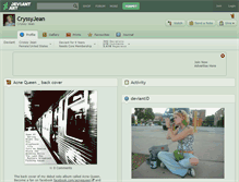 Tablet Screenshot of cryssyjean.deviantart.com