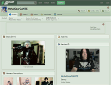 Tablet Screenshot of metalgeardante.deviantart.com