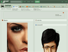 Tablet Screenshot of mazhear.deviantart.com