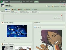 Tablet Screenshot of malanth.deviantart.com