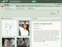 Tablet Screenshot of lewisjj.deviantart.com