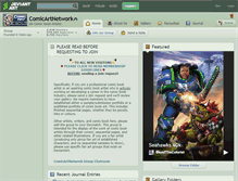 Tablet Screenshot of comicartnetwork.deviantart.com