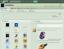Tablet Screenshot of amaroqbrony.deviantart.com