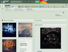 Tablet Screenshot of herulor.deviantart.com