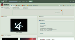 Desktop Screenshot of molecula.deviantart.com