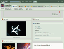 Tablet Screenshot of molecula.deviantart.com