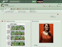 Tablet Screenshot of loolaa.deviantart.com