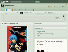 Tablet Screenshot of ninjas-of-da.deviantart.com