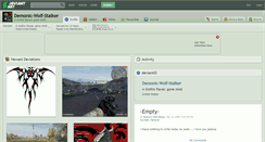 Desktop Screenshot of demonic-wolf-stalker.deviantart.com