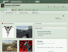 Tablet Screenshot of demonic-wolf-stalker.deviantart.com